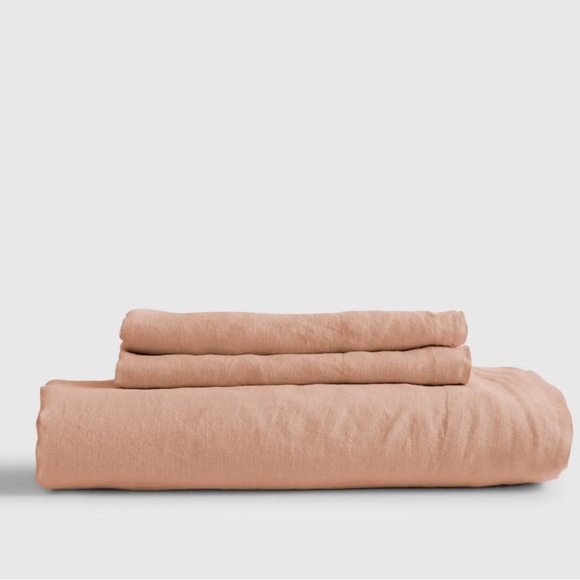 Quince Bedding Nwt Quince European Linen Fitted Sheet Set Desert